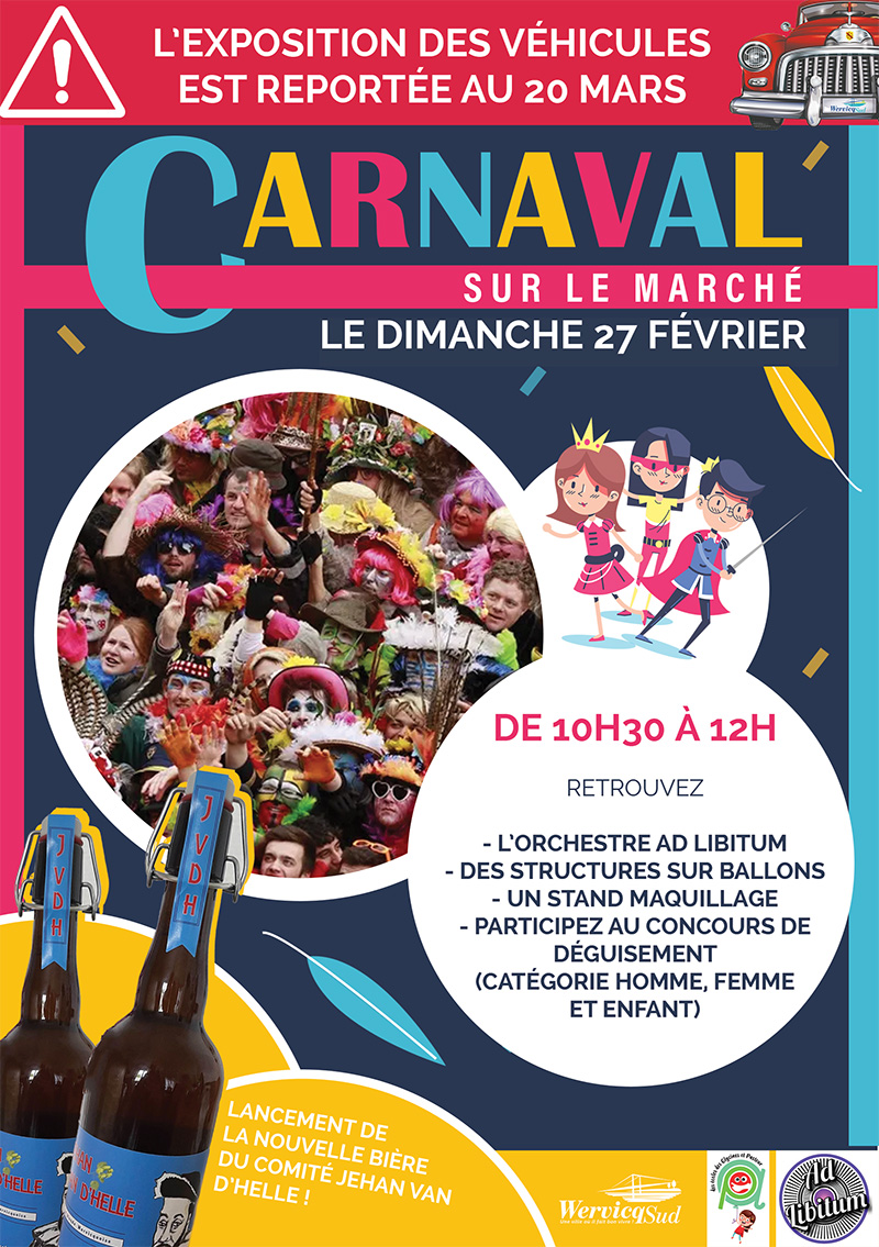 Carnaval sur le marché - Ville de Wervicq-sud