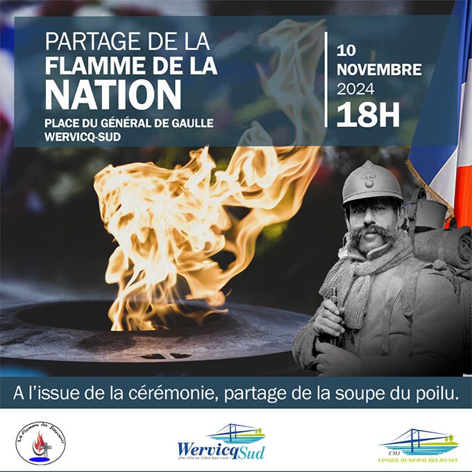 Partage de la flamme de la nation – Cérémonie officielle du 11 novembre